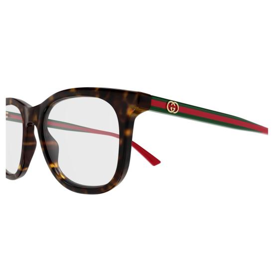 25FW 구찌 안경 Gg1990o 호피무늬 사각테 안경 - GUCCI
