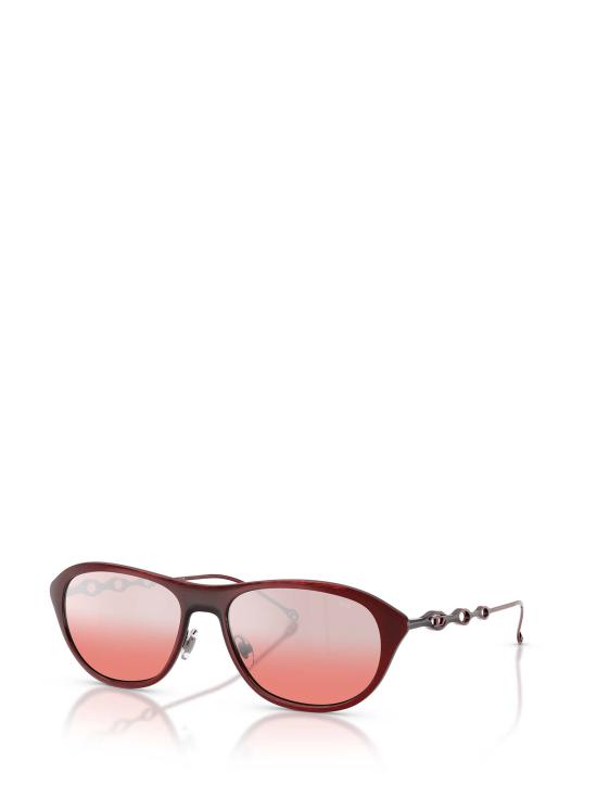 26FW 디젤 선글라스 DL1011 10267E SHINY BRUSHED BURGUNDY RED - DIESEL