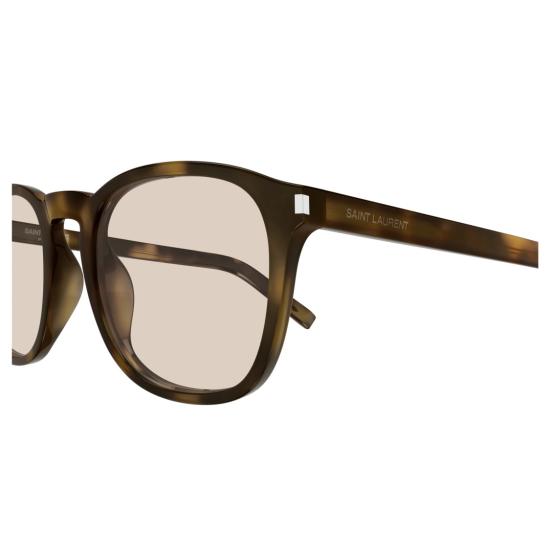 25FW 생로랑 선글라스 SL 818 호피무늬 사각 프레임 안경 - SAINT LAURENT