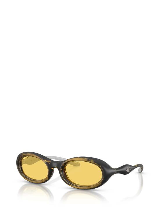 26FW 디젤 선글라스 DL3011U 203085 YELLOW METALLIC - DIESEL