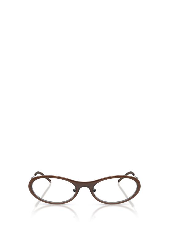 26FW 디젤 안경 DL5001 1025 SHINY BRUSHED ANTYELLOW BROWN