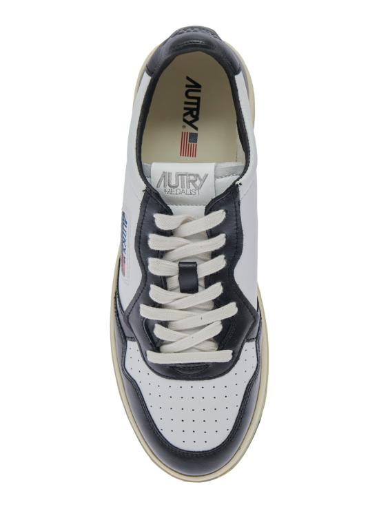 26FW 오트리 메달리스트 로우 스니커즈 AULMWB01WHTBLK Black - AUTRY