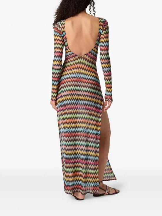 26SS 미소니 롱 원피스 MC26SQ03BR014J MULTICOLOR BLK BASE SM9YL - MISSONI