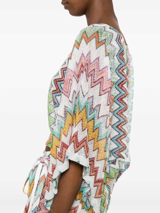 26SS 미소니 민소매 티셔츠 MS26SK06BR014K MULTICOLOR WHT BASE SM9X5 - MISSONI