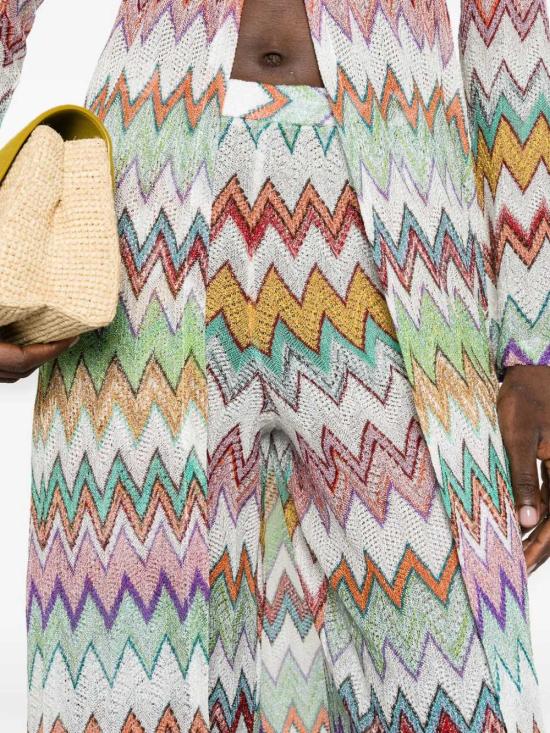 26SS 미소니 스트레이트 팬츠 MC25SI01BR014K SM9X5 MULTICOLOR WHT BASE - MISSONI