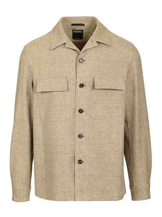 26SS 에르메네질도제냐 긴팔 셔츠 UHV22A3SOT6BV04 Beige