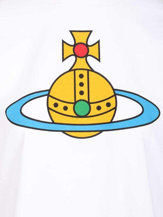 26SS 비비안웨스트우드 반팔 티셔츠 3G01004SJ001MA401 WHITE - VIVIENNE WESTWOOD