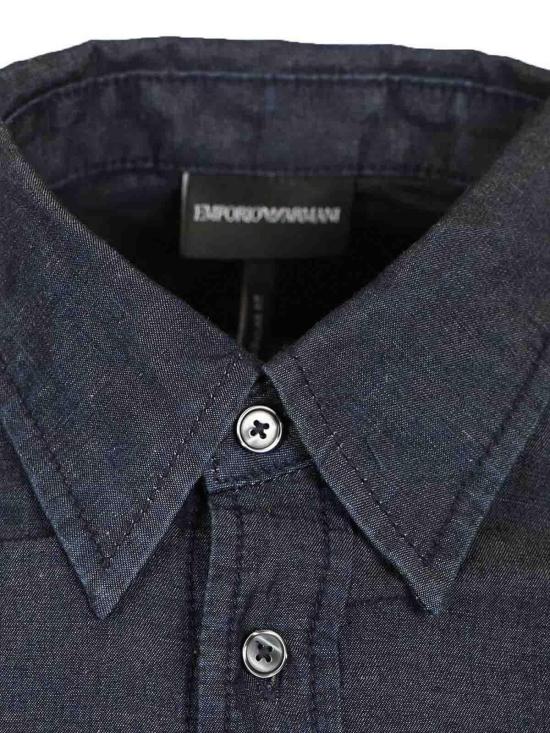 26SS 엠포리오 아르마니 셔츠 EM001527AF25156MB001 Blue - EMPORIO ARMANI