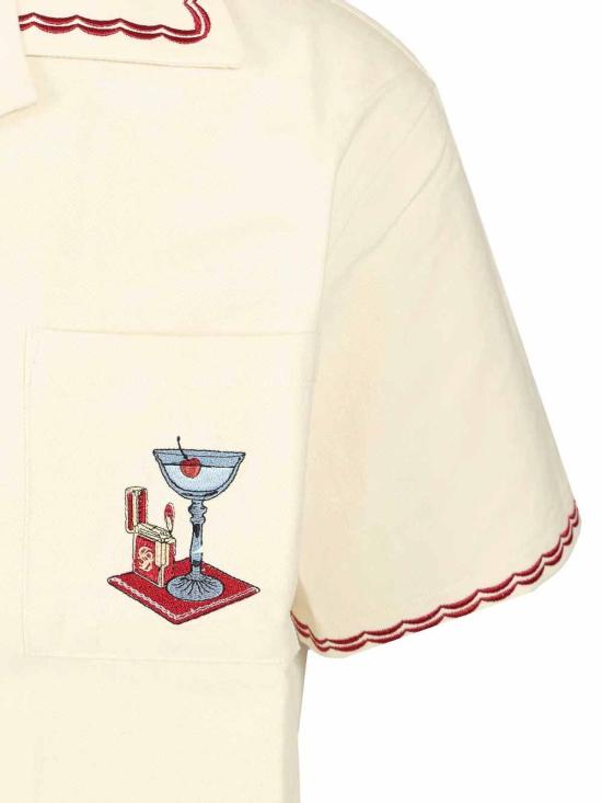 26SS 드롤드무슈 셔츠 JSH227CO215OW White - DROLE DE MONSIEUR