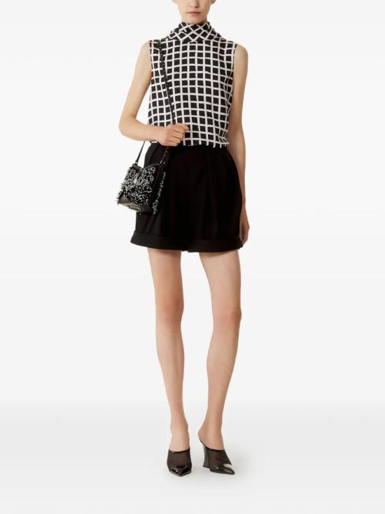 26SS 랑방 민소매 티셔츠 RWTO00686358E260010 White Black - LANVIN