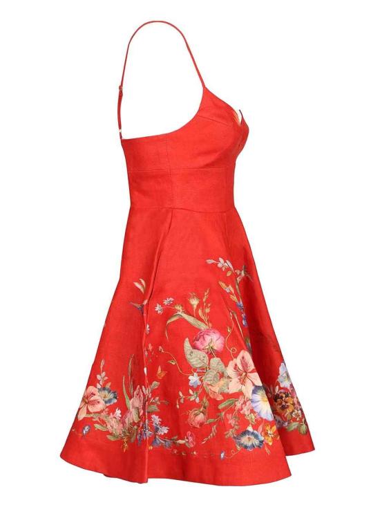 26SS 짐머만 숏팬츠 5963DRS264REFL Red - ZIMMERMANN