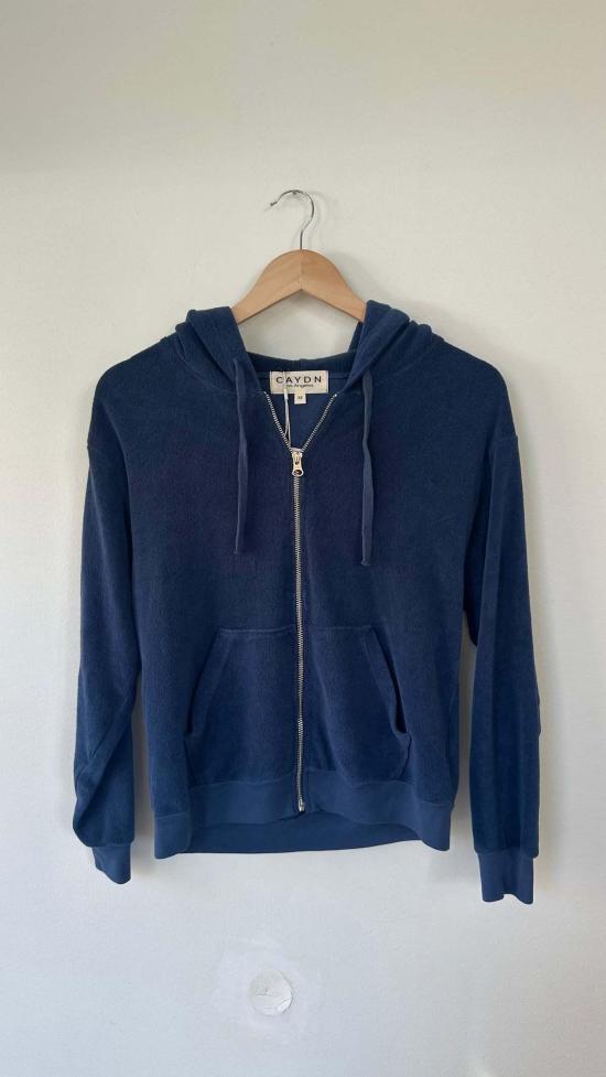  Caydn 스웨터 케이든 테리 후드티 네이비
