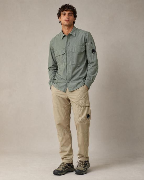 26SS 씨피 컴퍼니 스트레이트 팬츠 20CMPA257A006439G 610 MOSS GRAY Tostado - C.P. COMPANY