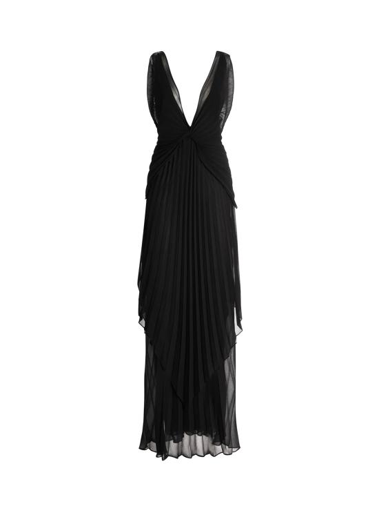 26SS 제니 롱 원피스 80AJO481 00345899 BLACK