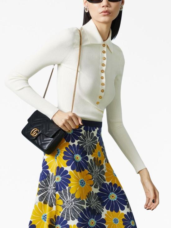 26SS 구찌 GG 마몽 스몰 숄더백 751526 AACCE1061 Nero - GUCCI