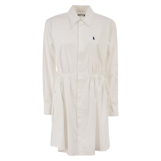 26SS 폴로 랄프로렌 미디 원피스 211B19986 WHITE