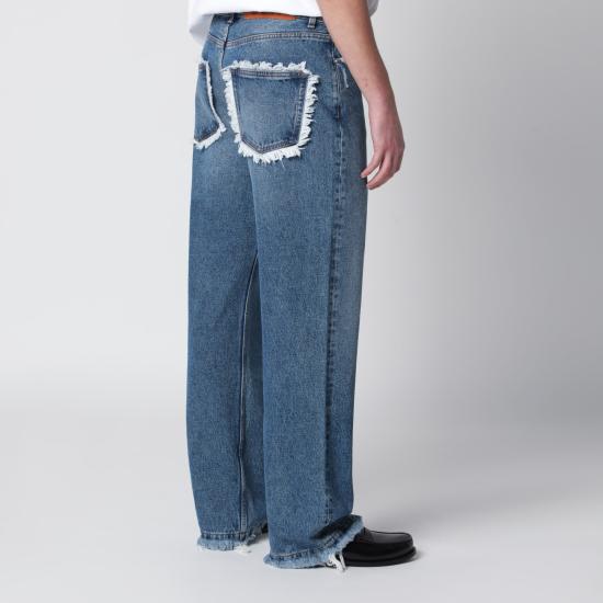 26SS 세퍼 데님 팬츠 MSS25FRAYEDCUTDE DAR BLUE - SEFR