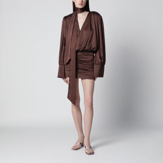 26SS 로테이트 바이 크리스텐슨 숏 원피스 1159082037PL 2037 BROWN