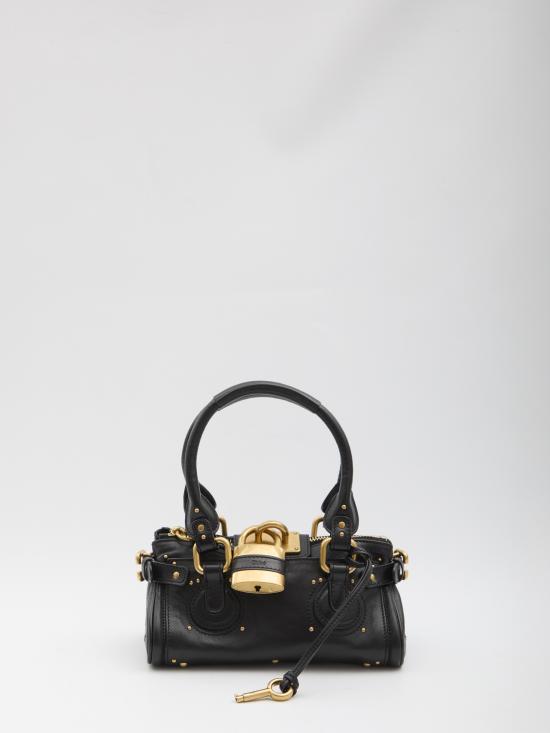 26SS 끌로에 스몰 그레인드 레더 패딩턴 백 CH26SS805P75 001 BLACK