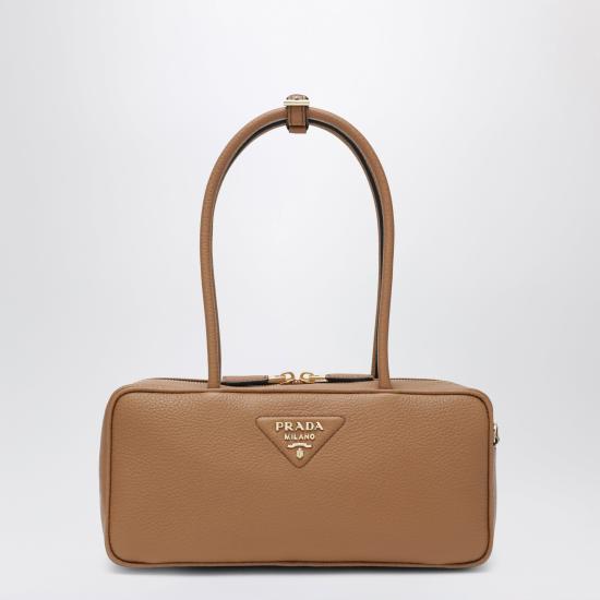 26SS 프라다 미디움 레더 탑 핸들 백 1BB126ONO2DKV F03V8 BROWN