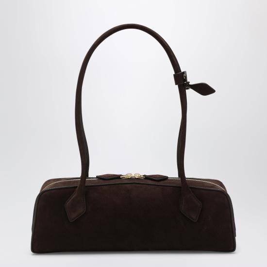 26SS 알라이아 르 테켈 미디움 레더 숄더백 AA1S06033CA214SUE 741 BROWN - ALAIA