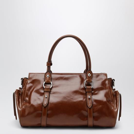 26FW 미우미우 토트백 5BA328OOO2A44 F0BW5 BROWN - MIU MIU