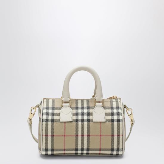 26SS 버버리 미니 체크 볼링 백 8125107168100 B7348 BEIGE - BURBERRY