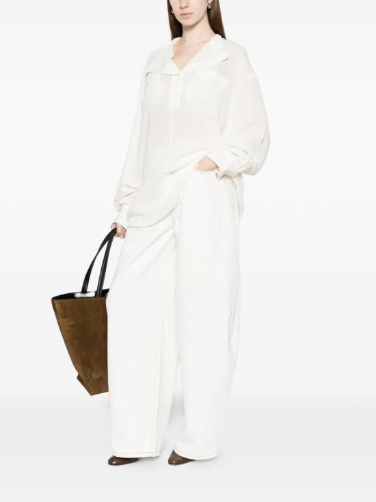 26SS 토템 긴팔 티셔츠 262WRT0675FB0480 106 WHITE - TOTEME