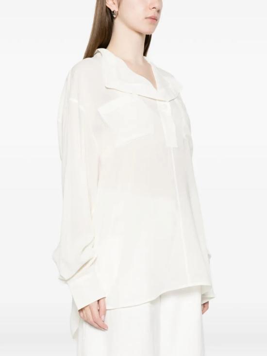 26SS 토템 긴팔 티셔츠 262WRT0675FB0480 106 WHITE - TOTEME