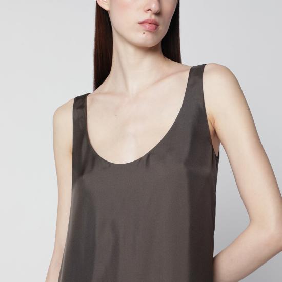 26SS 로에 롱 원피스 41933045SI 264 BROWN - ROHE