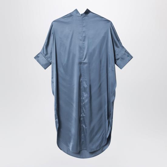 26SS 아크네 스튜디오 사틴 튜닉 드레스 A20913VI DWF LIGHT BLUE