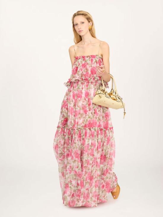 26SS 끌로에 롱 원피스 CH26UR124278 91Y MULTICOLOR - CHLOE