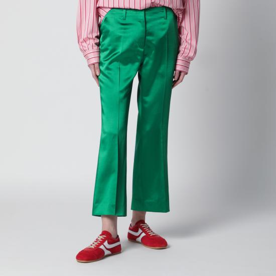 26SS 드리스 반 노튼 스트레이트 팬츠 109183304 604 GREEN