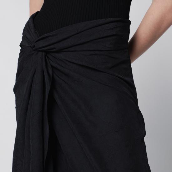 26SS 로에 롱 스커트 41932321PL 001 BLACK - ROHE