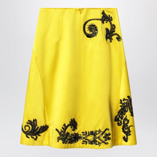 26SS 드리스 반 노튼 미디 스커트 108273401 202 YELLOW - DRIES VAN NOTEN