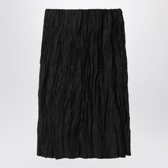 26SS 토템 미디 스커트 262WRB0386FB0652 001 BLACK - TOTEME