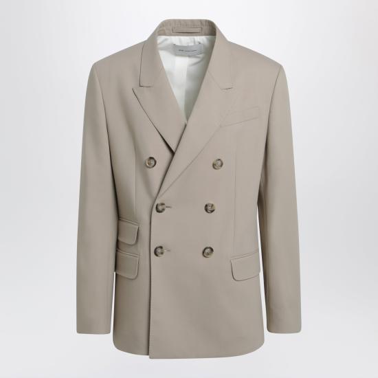 26SS 아미 뉴 울 더블 브레스티드 스트레이트 자켓 HBV764WV0194 A036 BEIGE