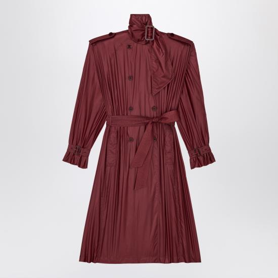 26SS 생로랑 트렌치 코트 870862YZ9GI 6005 BURGUNDY