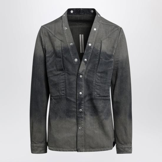 25FW 릭 오웬스 데님 자켓 RU02E1287DKDEG 78D MULTICOLOR