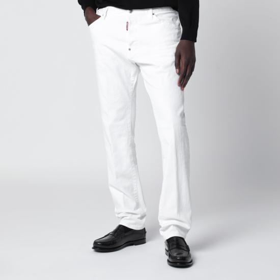 26SS 디스퀘어드2 스트레이트 팬츠 S74LB1907S39781 100 WHITE