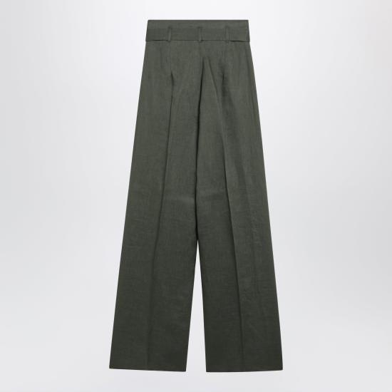 26SS 막스마라 스튜디오 스트레이트 팬츠 MSTMATERIALI 037 GREEN - MAX MARA STUDIO