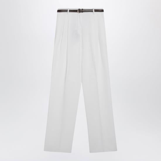 26SS 막스마라 스튜디오 스트레이트 팬츠 MSTDIVOCO 001 WHITE