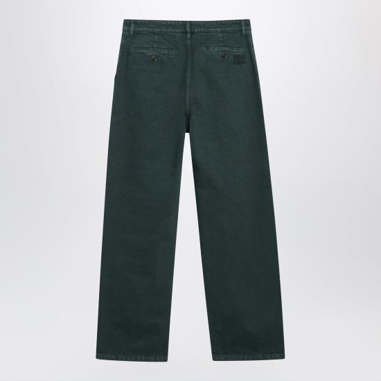 26SS 미우미우 스트레이트 팬츠 MP1970OOO19JY F0422 GREEN - MIU MIU