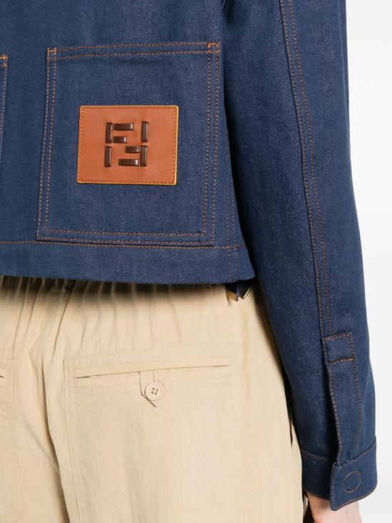 26SS 펜디 블루 데님 재킷 FLF856AOHS F0QB0 BLUE - FENDI