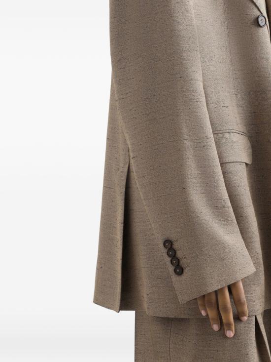 26SS 돌체앤가바나 더블 브레스티드 시칠리아 트위드 이펙트 자켓 F29YFTHUMWC S8230 BEIGE - DOLCE & GABBANA