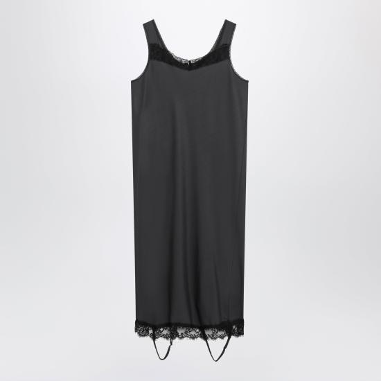 26SS MM6 메종마르지엘라 미러드 레이스 슬립 드레스 S52DD0075M35731 899 GREY