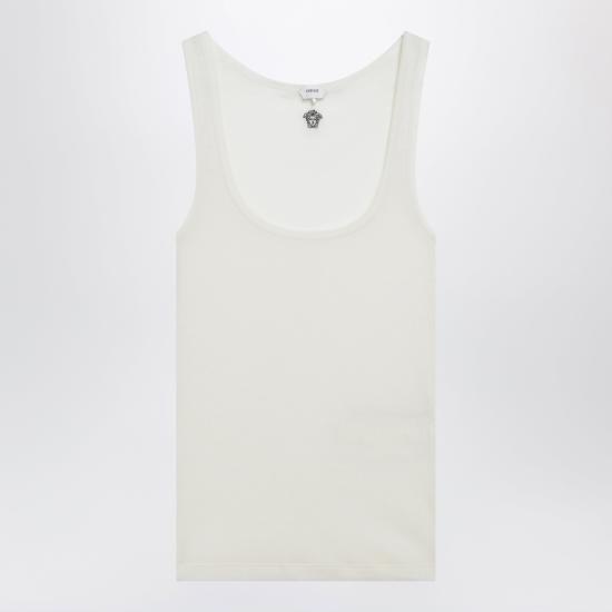 26SS 베르사체 민소매 티셔츠 10236981A17548 1W150 WHITE