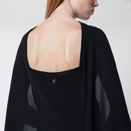 26SS 알베르타 페레티 반팔 티셔츠 08820109 V0555 BLACK - ALBERTA FERRETTI