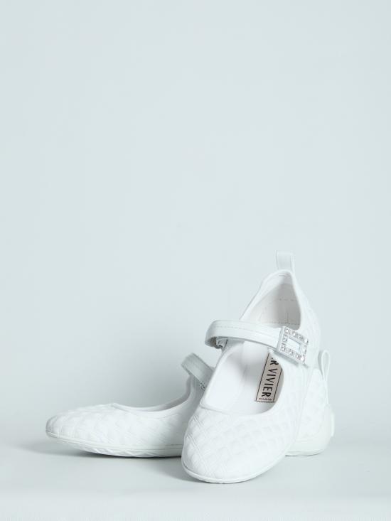 26SS 로저비비에 플랫 슈즈 RVW79344120V5C B001 WHITE - ROGER VIVIER