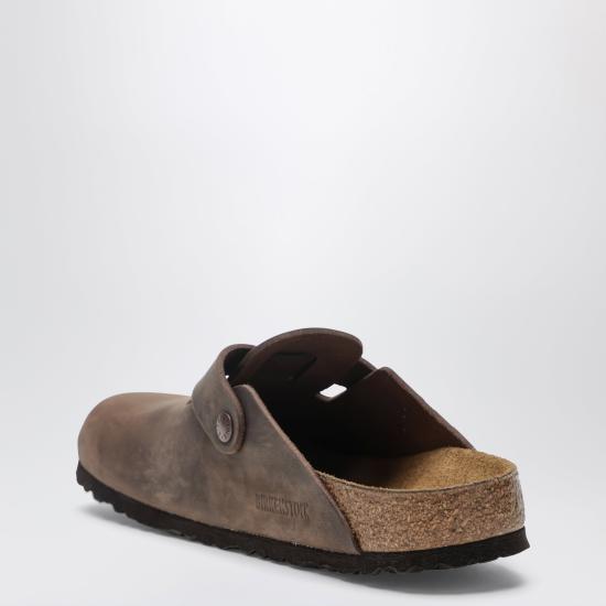 26SS 버켄스탁 보스턴 오일드 레더 클로그 860133LE HA BROWN - BIRKENSTOCK